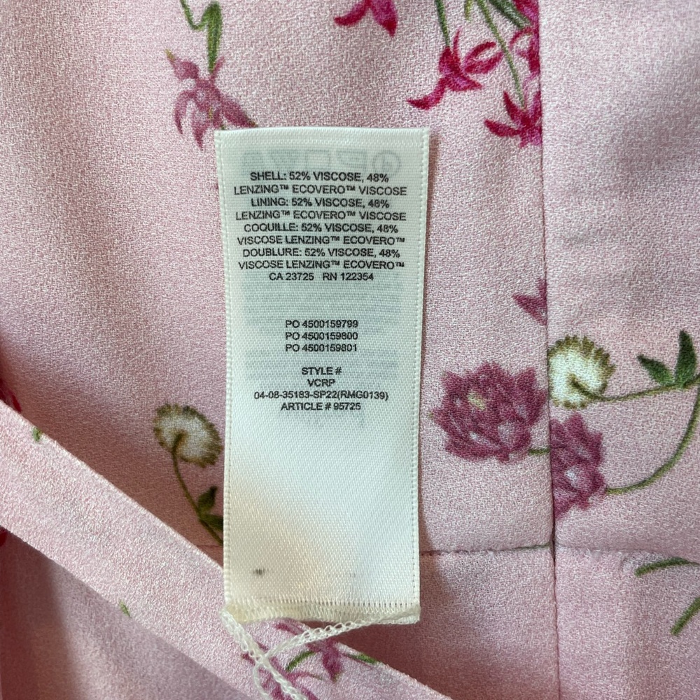 Floral Print short sleeve Square Dress Aritizia size 00 - Picture 5 of 7